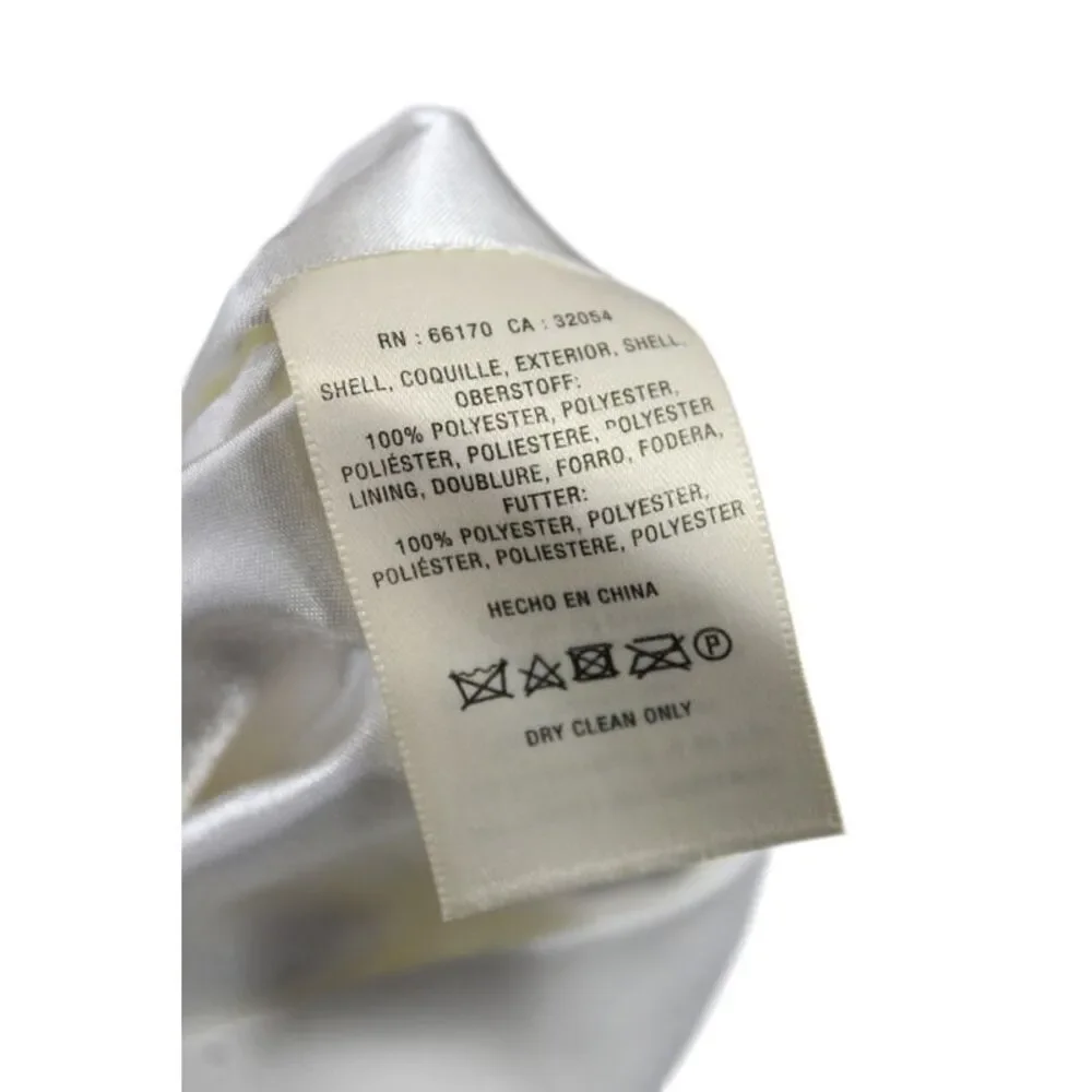 Jill Jill Stuart Women Halter Ivory Jumpsuit Zip Sleeveless Wedding Size 4